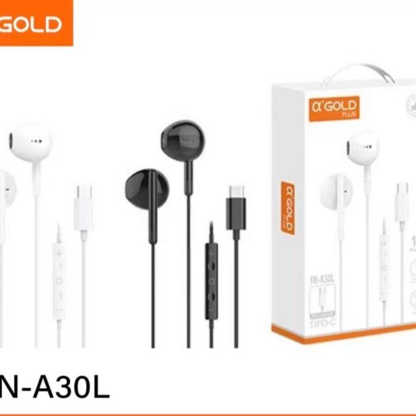 Fone Com Fio Tipo C A'gold FN-A30L