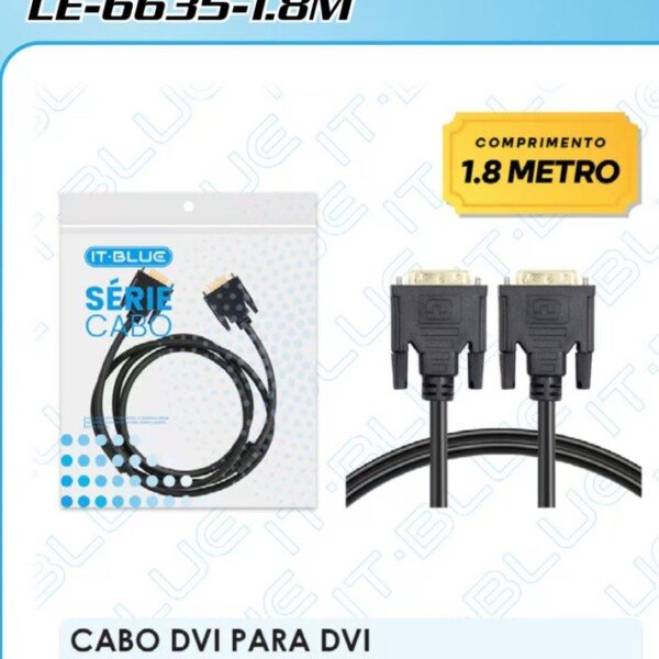 Cabo Dvi para Dvi Lelong LE-6635-1,8M