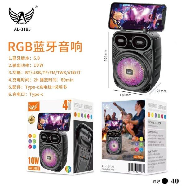 Caixa de Som Bluetooth Altomex AL-3185