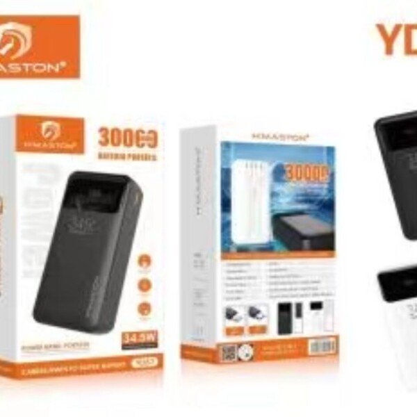 Carregador Portatail H'maston 30000mah Turbo 34,5w