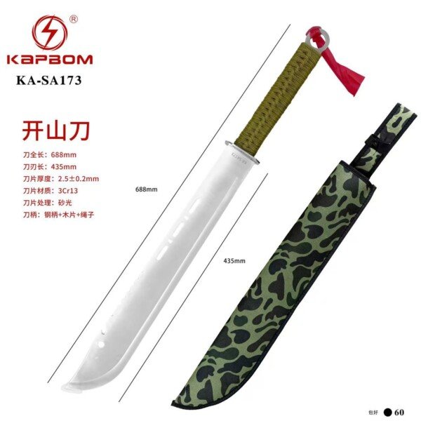 Facão 688mm Lamina 435mm Kapbom KA-SA173