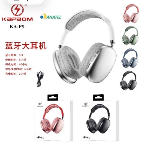 Fone Bluetooth Kapbom KA-P9
