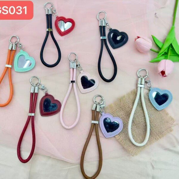 Cordao De Mao Seguranca bolsa Alca Celular 30cm YL GS031 com Mini Espelho