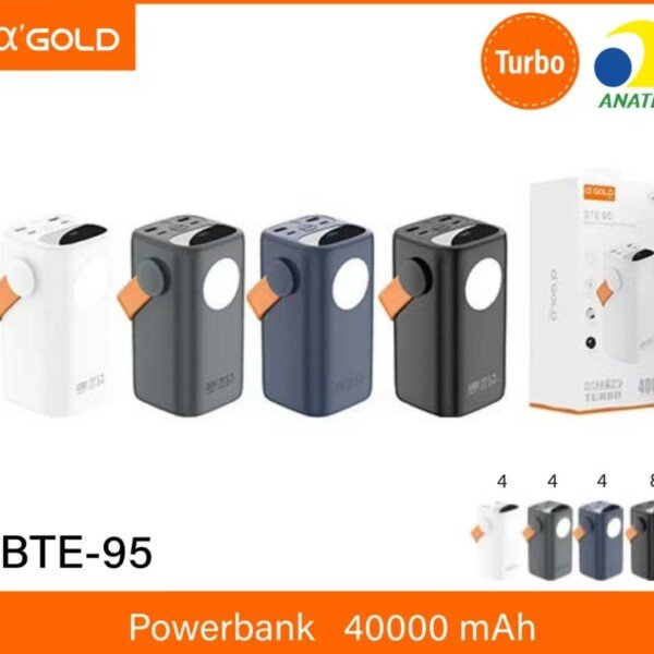 Carregador Portatil A'Gold 40000mah BTE-95 22,5w