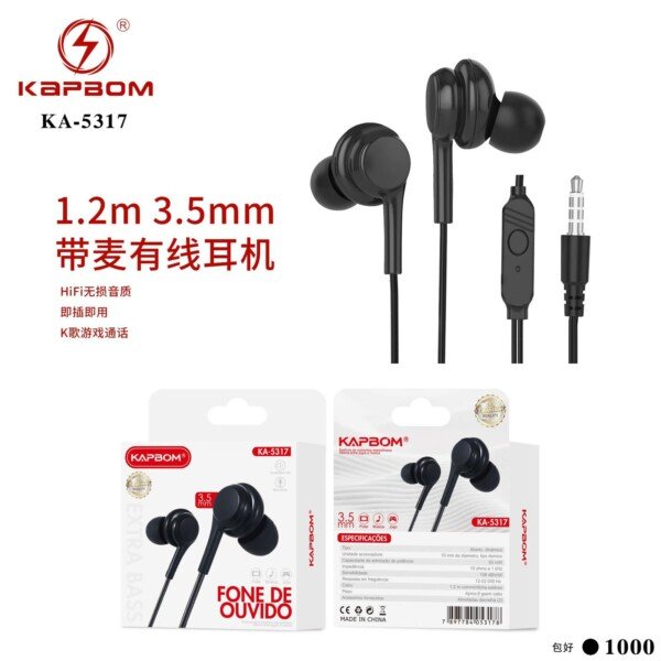 Fone Com Fio Kapbom KA-5317 P2