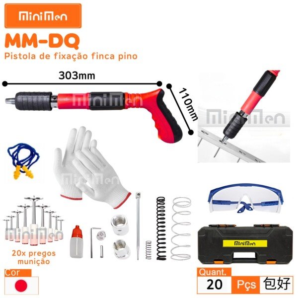 Pistola De Fixacao Finca Pino Leon MM-DQ