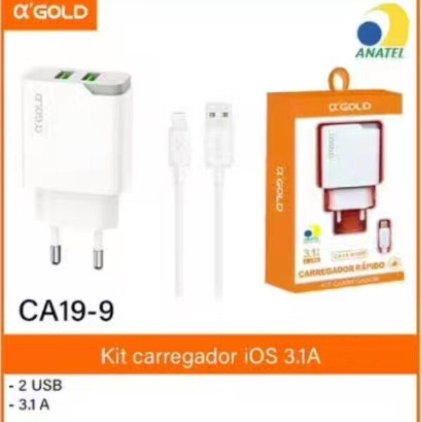 Carregador A’gold CA19-9 3,1A iphone