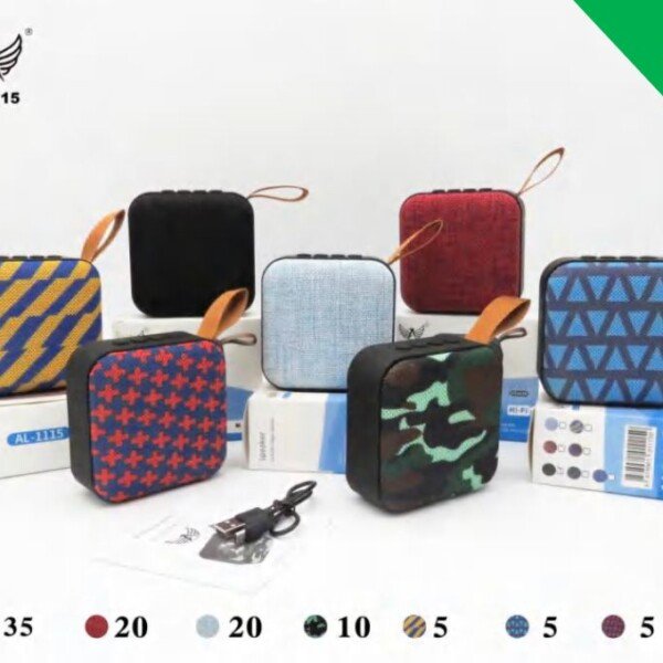 Caixa De Som Portátil Potente Bluetooth Radio Fm AL-1115