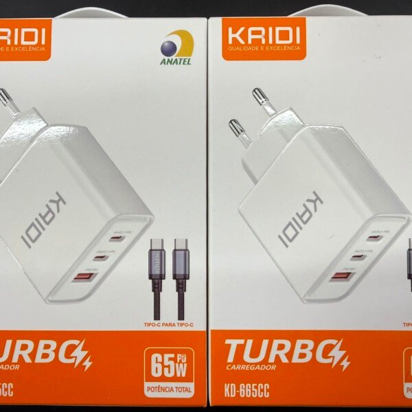 Carregador Turbo Kaidi 65w KD-665CC