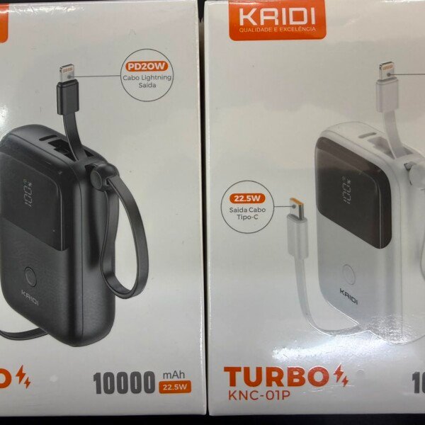 Carregador portatil Turbo KAIDI KNC-01P 22,5w 10000mah