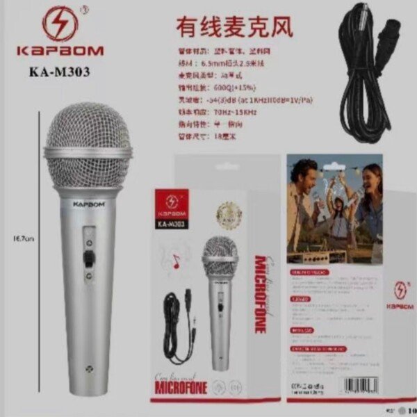 Microfone Com Fio Kapbom KA-M303