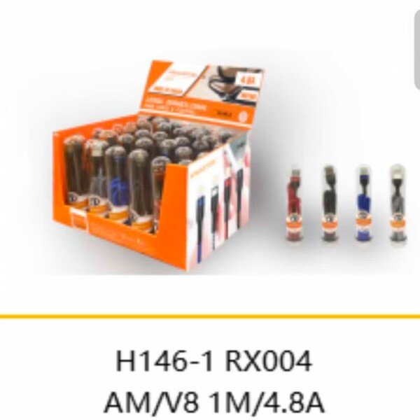 Cabo H’maston Tubinho 4,8A V8 1metro H146-1 RX004