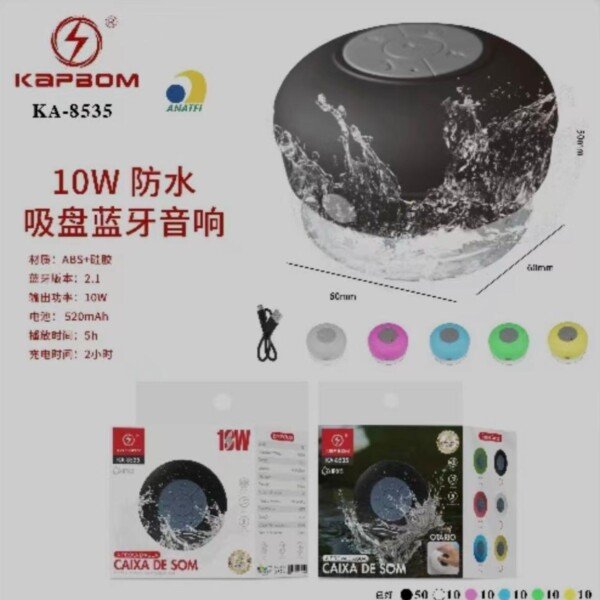 Caixa De Som Bluetooth Resistente a agua Kapbom KA-8535